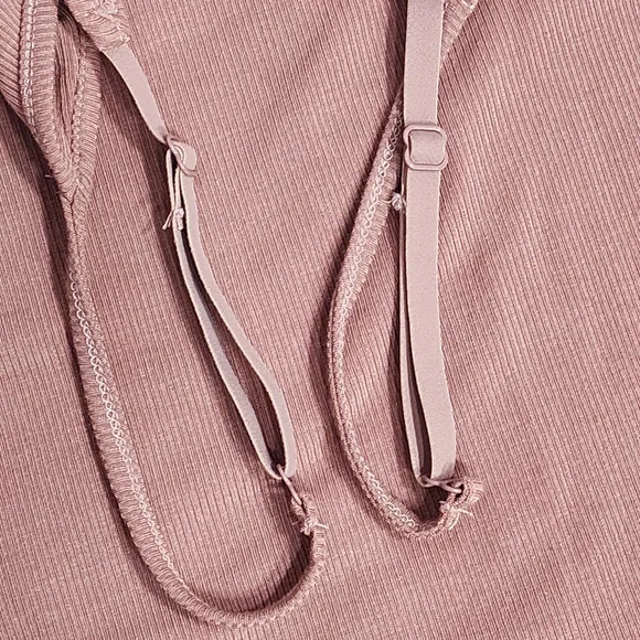 SKIMS  LOUNGE RIB SLIP DRESS/ L/ ROSE/ NWT - Picture 5 of 9